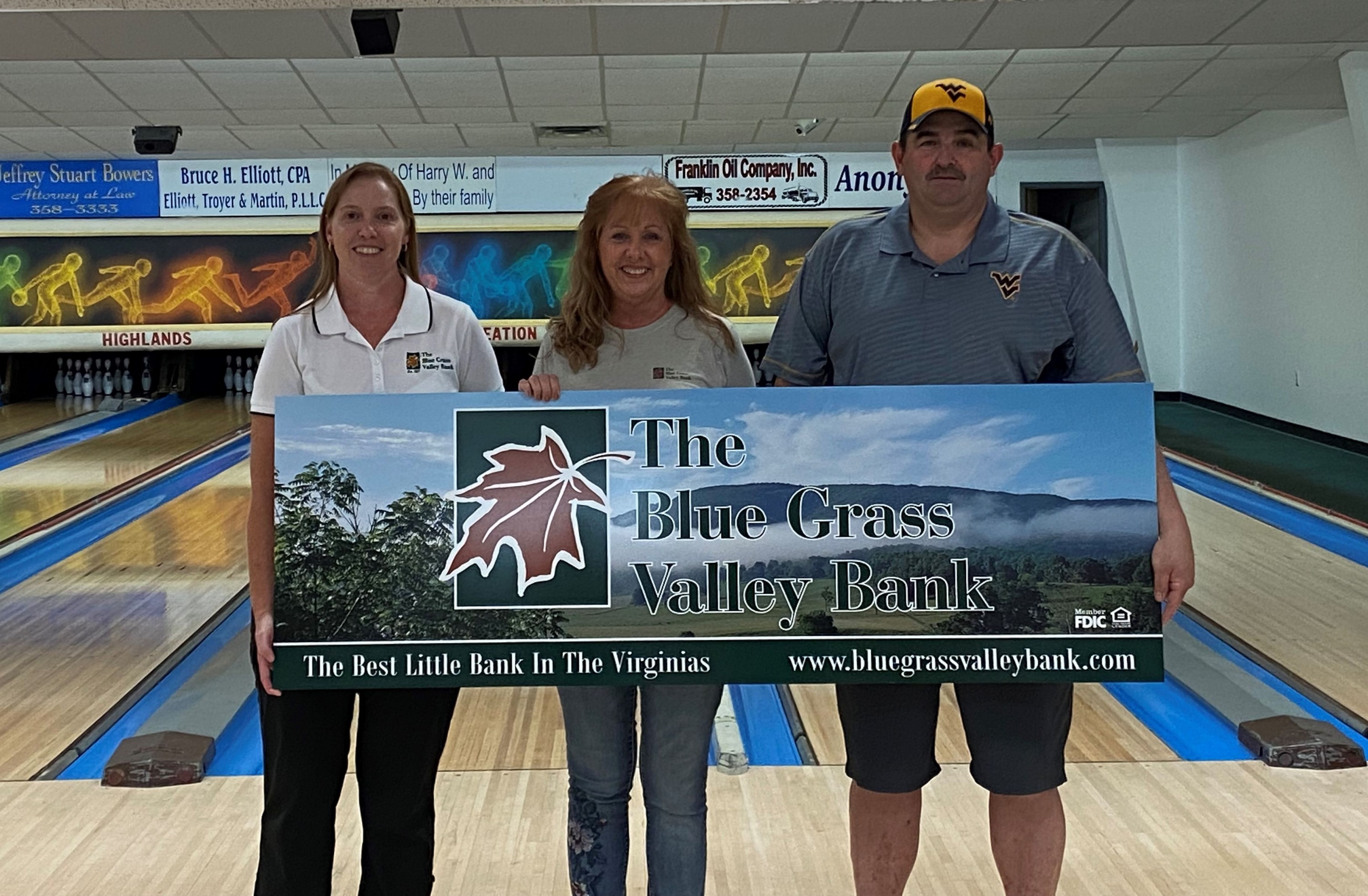 Bowling Alley Lane Sponsorship Sign presentment 